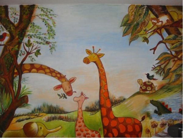 Mural done for Nursery room for a Baby