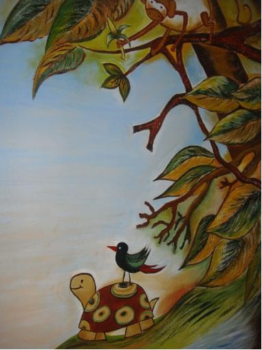 Part of the Mural made for the Child’s room in 2009